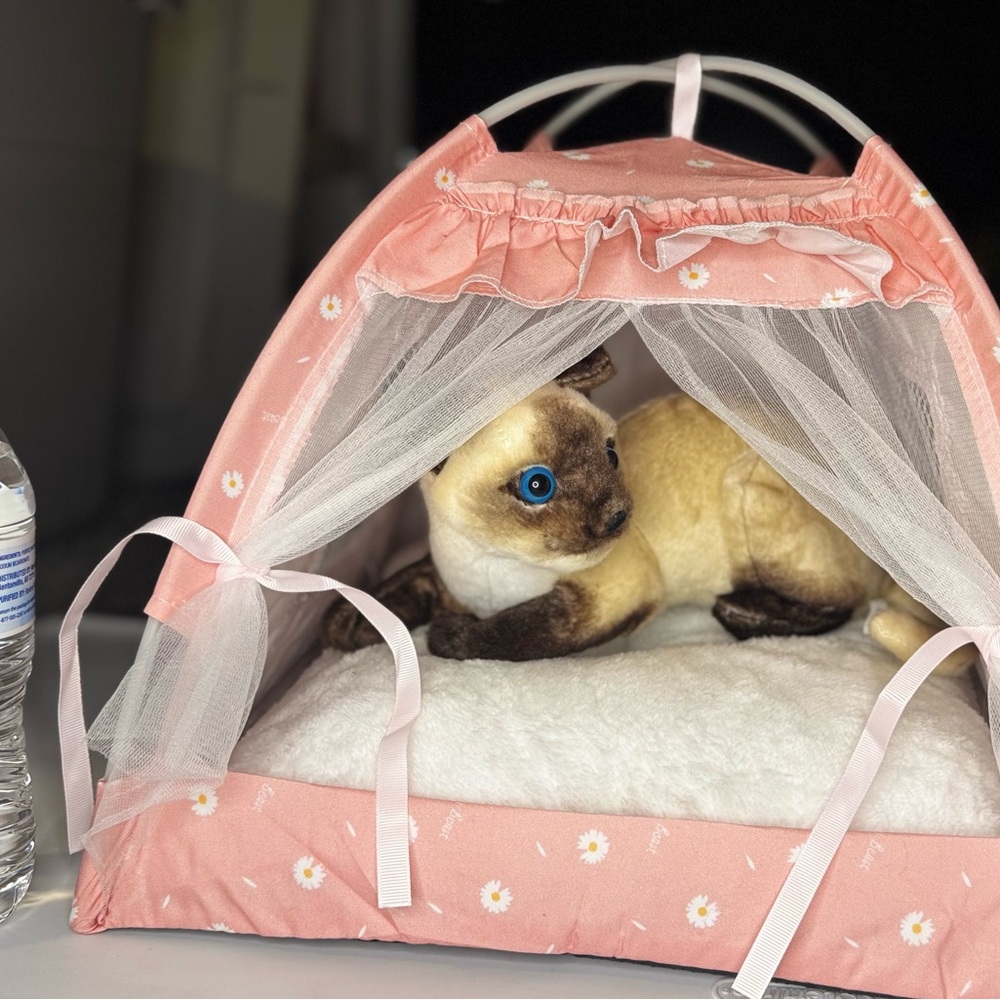 Pink Floral Pet Tent - Picture 3 of 3